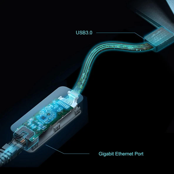Tp-Link Ue306, Usb 3.0 - Gigabit Ethernet Ağ Adaptörü - Resim 8