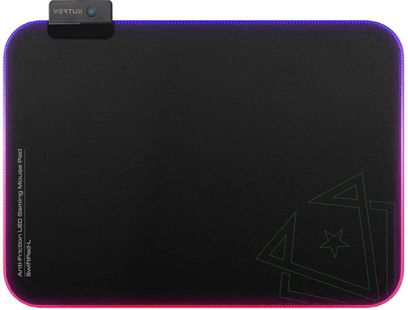 Vertux Swiftpad-L, Oyun Fare Altlığı, Düz Kayma, Mikro Dokulu Kumaş Yüzey Büyük (32,8 X 20 Cm), Diki ürün görseli 1