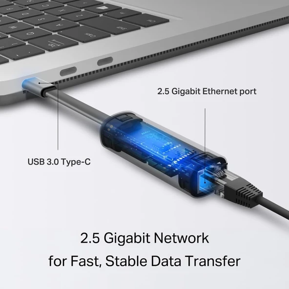 Tp-Link Ue302C, Usb Type-C Den 2.5 Gigabit Ethernet Adaptörü - Resim 4