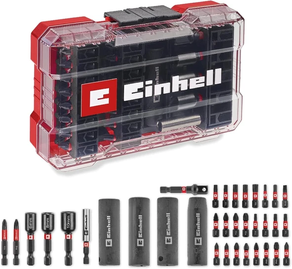 Orijinal Einhell M-Case Darbeli Bit Ve Lokma Seti – 35 Parça (25 Mm Bitler, 50 Mm Bitler, Altıgen Lo ürün görseli 1