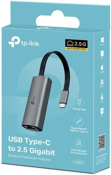 Tp-Link Ue302C, Usb Type-C Den 2.5 Gigabit Ethernet Adaptörü - Resim 6
