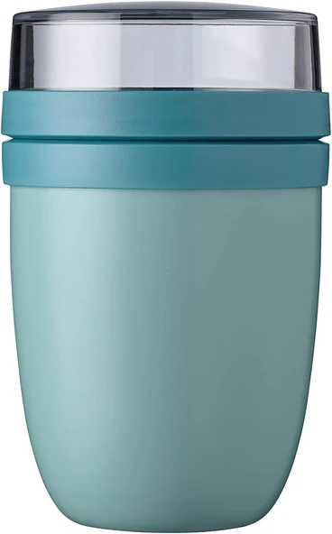 Mepal Ellipse Nordic Green Yemek Kabı, 500 Ml Pratik Termal Yemek Kabı, Yoğurt Bardağı, To Go Kupa, ürün görseli 1