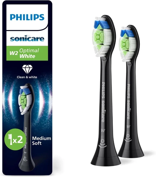 Philips Sonicare Optimal White Yedek Diş Fırçası Başlığı, 7 Kat Daha Fazla Plak Temizliği, Orta Yumu ürün görseli 1