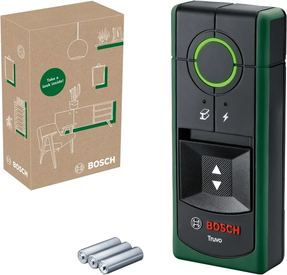 Bosch Home & Garden Truvo Duvar Dedektörü (Tek Tuşla Kolay Kullanım, Metallerin Ve Akım Geçen Kablol ürün görseli 1
