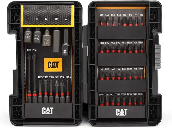 Cat Da01902 45 Parça Manganez Fosfat Alaşımlı Vidalama Uç Seti ürün görseli 1