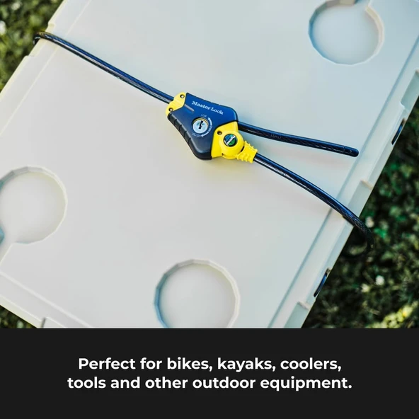 Master Lock 8413Dpf Python Kablolu Kilit, Anahtarlı, 1 Adet - Resim 2