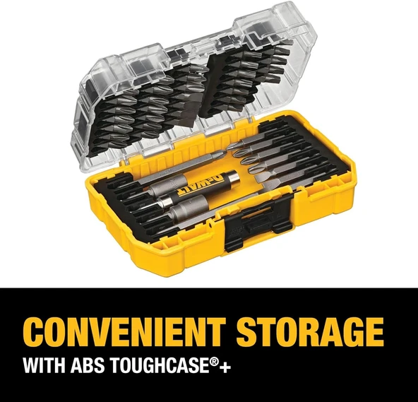 Dewalt Tornavida Ucu Seti, Sağlam Çantalı, 45 Parça (Dw2166) - Resim 3