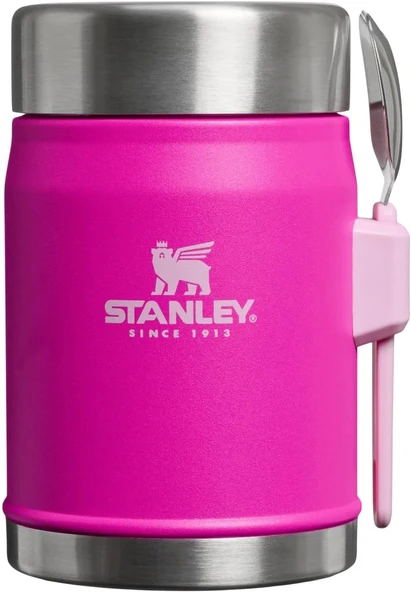 Stanley Klasik Efsanevi Yemek Kavanozu Ve Spork 0.4L (Menekşe Çiçeği) ürün görseli 1