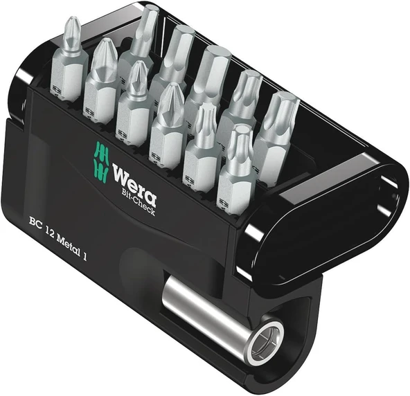 Wera 05057424001 Ürün Çeşitleri, Bit-Check Metal 1, 12 Parça, Adet ürün görseli 1