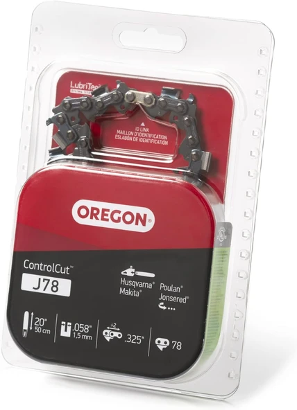 Oregon J78 Controlcut 50 Cm Motorlu Testere Zinciri, Husqvarna, Makita, Poulan, Jonsered Için Uygund ürün görseli 1