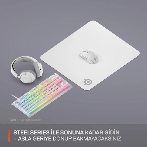 Steelseries Qck Large Gaming Oyuncu Mouse Pad - Beyaz - Resim 7