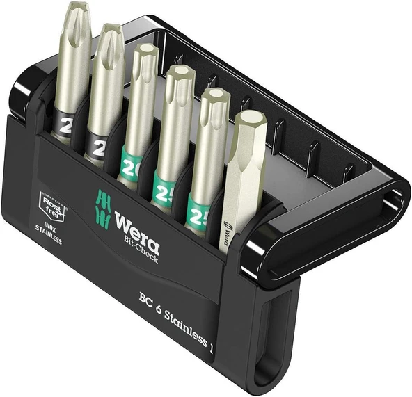 Wera Uç Seti, Bit-Check 6 Stainless 1 Sb, 6-Parça, 05073634001 ürün görseli 1