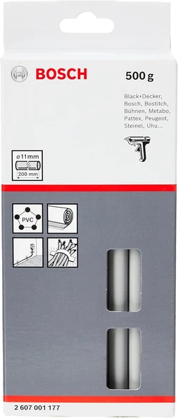 Bosch Professional Accessories 2607001177 Aksesuarı Tutkal Çubukları 11 X 200 Mm, 500 G ürün görseli 1