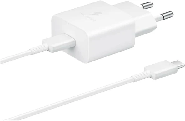 Samsung Ep-T1510X 15W Hızlı Şarj Adaptörü Type-C Kablo Seti Beyaz ürün görseli 1