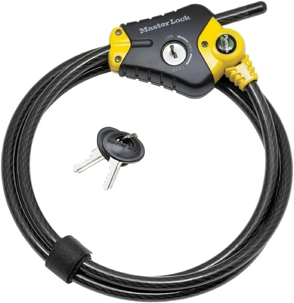 Master Lock 8413Dpf Python Kablolu Kilit, Anahtarlı, 1 Adet ürün görseli 1