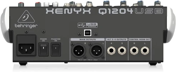 Behringer Q1204Usb 12 Kanal Usb - Resim 4
