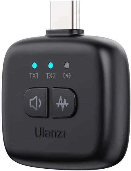 Ulanzi A30 Tiny 2 Kişilik Mikrofon Seti - Siyah - Resim 2