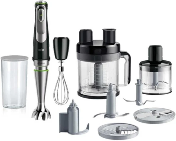 Braun Multiquick 9 Mq 9195Xli 2L El Blenderi 1200W Siyah, Paslanmaz Çelik ürün görseli 1