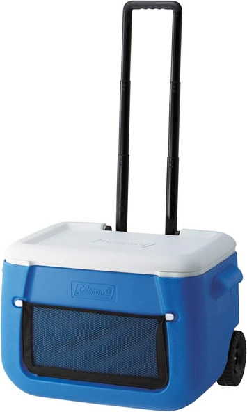 Coleman Poly-Lite Yalıtımlı Tekerlekli Cooler Taşınabilir Soğutucu Kamp Buzluğu 46 Lt, 50 Qt 3 Gün S ürün görseli 1