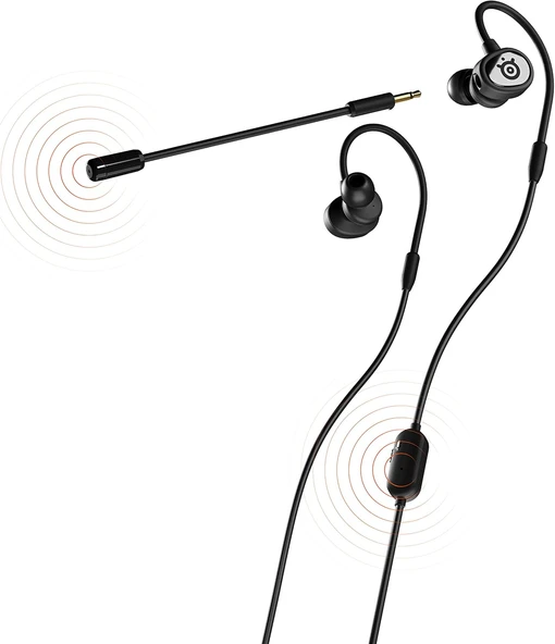 Steelseries Tusq - Kulak İçi Mobil Oyun Kulaklığı - Çıkarılabilir Kollu Çift Mikrofon - Ergonomik Sü ürün görseli 1