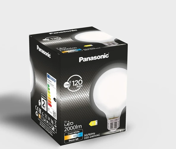 Panasonic Filament Ampul E27 13W 2000Lm 6500K Milky - Resim 4