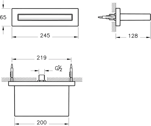 Vitra Cascata A45715 Duş Başlığı Krom - Resim 5