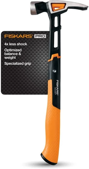 Fiskars Isocore 20 Oz Genel Çekiç 34,3 Cm, 750230-1001 ürün görseli 1