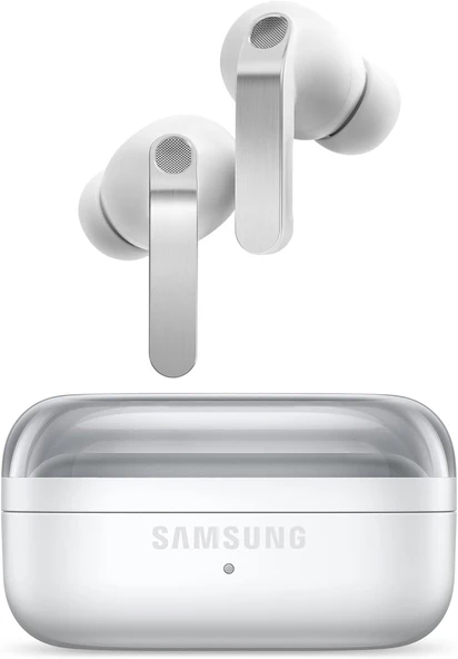 Samsung Galaxy Buds4 Pro, Beyaz, Metal Gövde, 2 Yollu Hoparlör & Çift Amplifikatör, Geliştirilmiş An ürün görseli 1