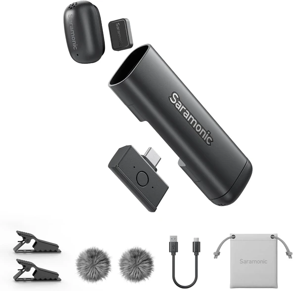 Saramonic Iphone 17/16/15 Ve Android Için Air Se Kablosuz Mini Mikrofon, 48Khz/24-Bit, Ai Gürültü En ürün görseli 1