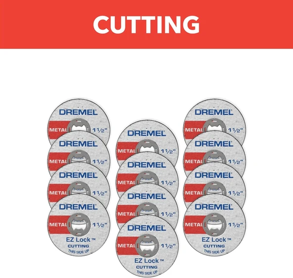 Dremel 12-Pack Metal Cutoff Wheels -Ez456B - Resim 2