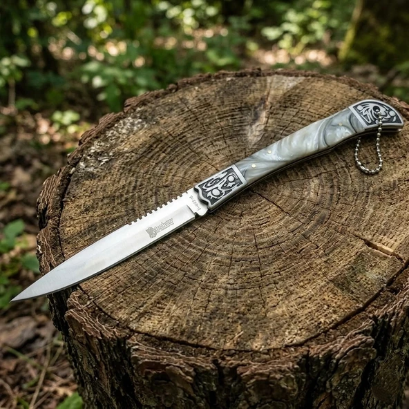 Knivox Columbia Company 807-A Büyük Boy Sedef Kamp Çakısı ürün görseli 1