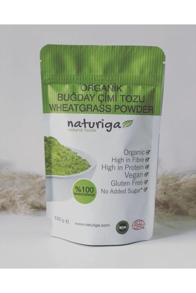 Naturiga Organik Buğday Çimi Tozu 100gr ürün görseli 1
