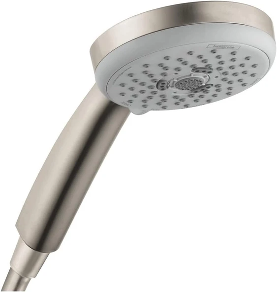Hansgrohe Croma 100 Düşük Akışlı 4 Inç El Duş Başlığı Modern 3 Püskürtmeli Tam, Titreşimli Masaj, Yo ürün görseli 1