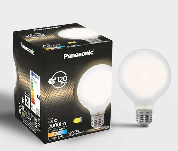 Panasonic Filament Ampul E27 13W 2000Lm 4000K Milky ürün görseli 1