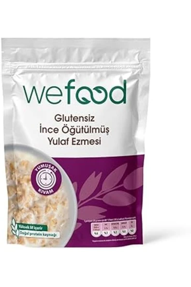 Wefood ince Öğütülmüş Glutesiz Yulaf Ezmesi 300 Gr 8683347034826 8683347034826 ürün görseli 1