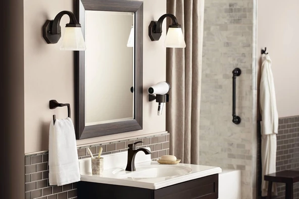 Moen Yb5103Orb Voss Çift Bornoz Kancası, Yağlı Bronz - Resim 4