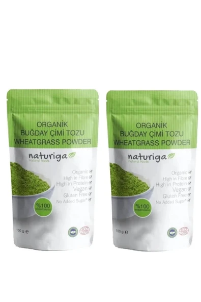 Naturiga Organik 2 Adet - Buğday Çimi Tozu - 100 Gr. X 2 - 200 Gr. ürün görseli 1