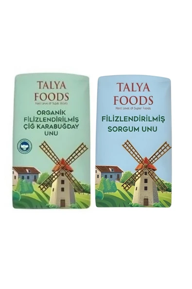 TALYA FOODS Glutensiz Çiğ Karabuğday unu & Sorgum Unu Efsane 2 li 2 x 1 kg Avantaj Seti ürün görseli 1