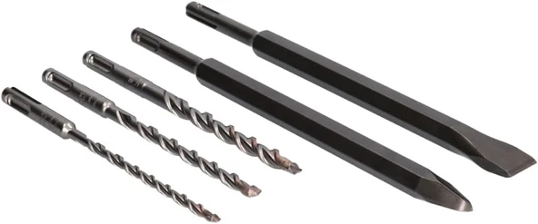 Metabo Sds-Plus Matkap - Keski Seti 5 Parça - Resim 3