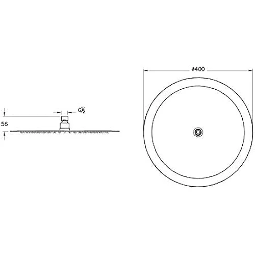 Artema Lite Lc A45646 Duş Başlığı 40 Cm Krom - Resim 3