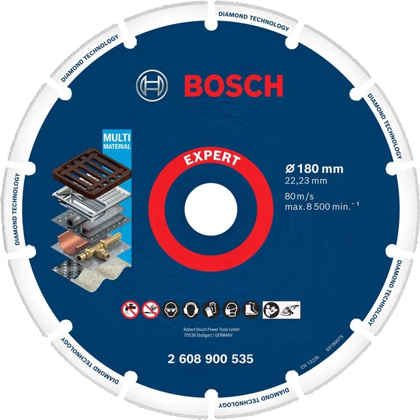 Bosch Professional 1X Expert Diamond Metal Wheel Büyük Boyutlu Kesici Diskler (Dökme Demir, Paslanma ürün görseli 1