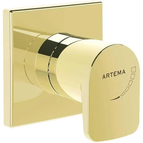 Artema Root Square A4272974 Ankastre Stop Valf, Soft Altın ürün görseli 1