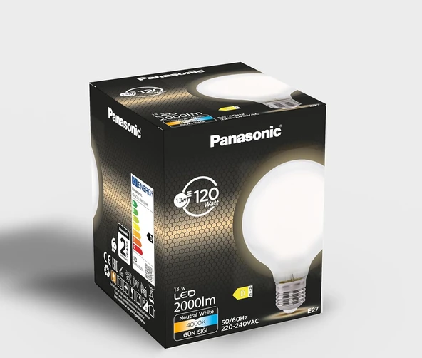 Panasonic Filament Ampul E27 13W 2000Lm 4000K Milky - Resim 4