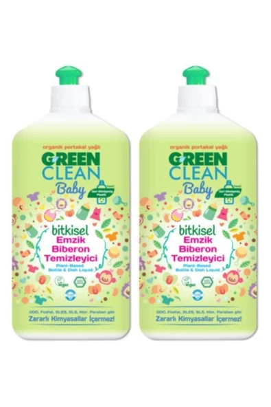 Green Clean Baby Organik Portakal Yağlı Bitkisel Emzik Biberon Temizleyici 500 ml 2'li ürün görseli 1