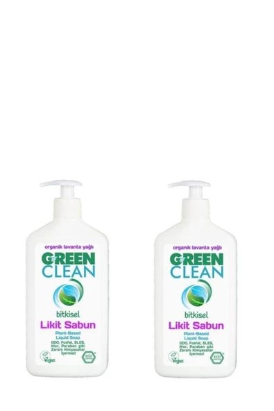 Green Clean Organik Portakal Yağlı Likit Sabun 500 ml 2'li Set ürün görseli 1