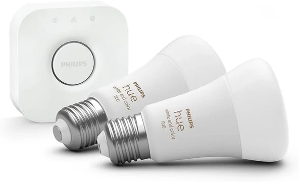 Philips Huewca 9W E27 Renkli Akıllı Ampul 2'Li Başlangıç Seti - Resim 4