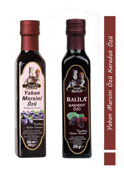 RALİLA Organik Yaban Mersini Özü Karadut Özü 2'Li Set ürün görseli 1