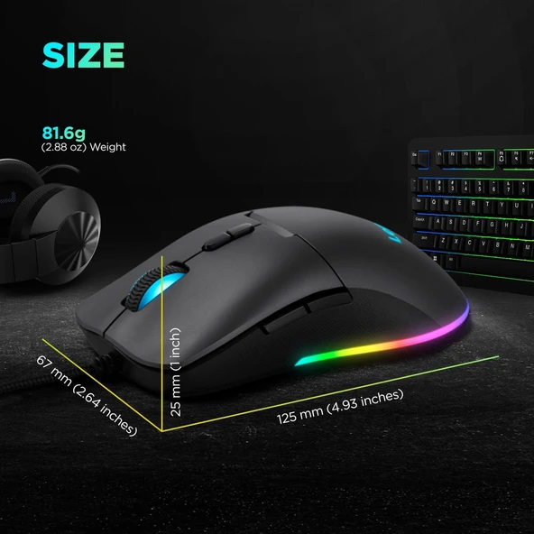 Lenovo M210 Rgb Gaming Mouse - Resim 5