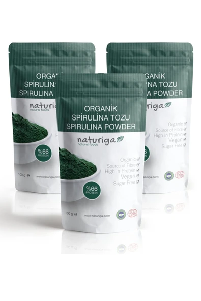 Naturiga Organik Spirulina Tozu 100 Gr X 3 Adet ürün görseli 1