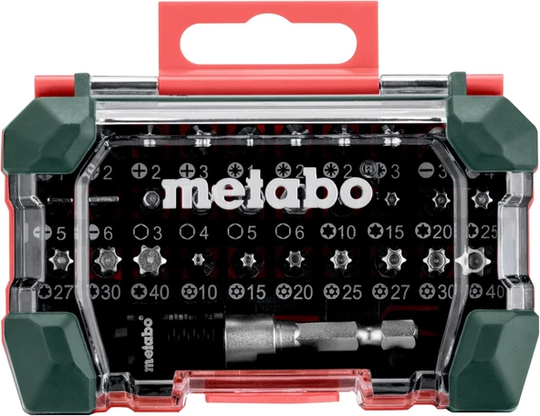 Metabo Uç Kutusu Sp 32 Parça (Lokma Adaptörü + Hızlı Değiştirme Ucu Tutucu, Krom Vanadyum Çelik, Uç ürün görseli 1